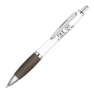Image of Cheeky Chops Rude Pens, Pens for Work (PEN65 Fuck off to your new job then)