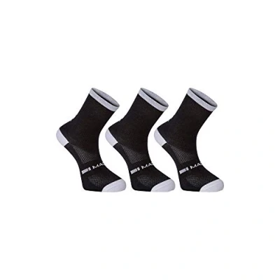 Image of Madison Freewheel coolmax mid sock triple pack, white large 43 45