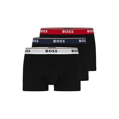 Image of BOSS Men 3 Pack Power Trunks Black/Black/Black973 X Large