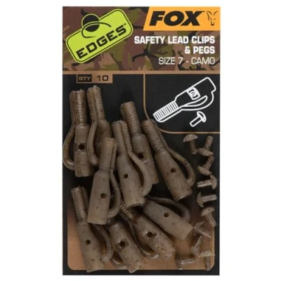 Image of Fox Edges Camo Lead Clip + Pegs Size 7 (10 pieces) Terminal tackle