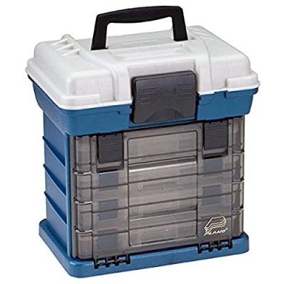 Image of PLANO 4 By Rack System 3600,Fishing Tackle Organizer, Portable Storage OrganizerTool box, Small parts, Removable Trays, Fishing, Beading, School or Office Supplies Crafting Materials