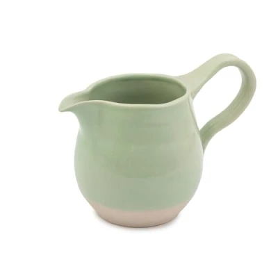 Image of Jamie Oliver Big Love Joy Jug, Green Speckled Stoneware Jug with Pinched Spout, Handle, Transparent Glaze, for Gravies and Sauces, Decoration, Dishwasher, Microwave, Oven Safe, 650ML