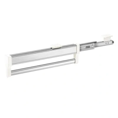Image of MAFAGE Pull Out Clothes Hanger Rod Adjustable Wardrobe Clothing Rail Rack Bar (397mm)