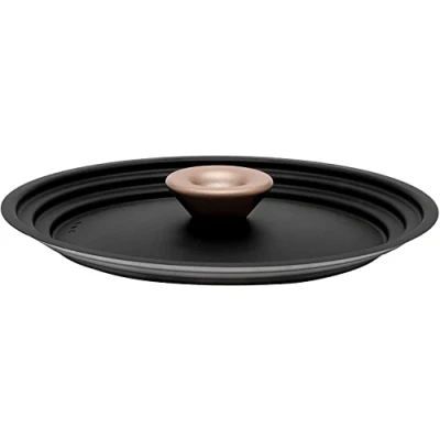 Image of Meyer Accent Universal Pan Lid Medium 20cm/22cm/24cm Stainless Steel Pot with Stay Cool Handle, Durable &amp; Stackable Dishwasher Safe Cookware