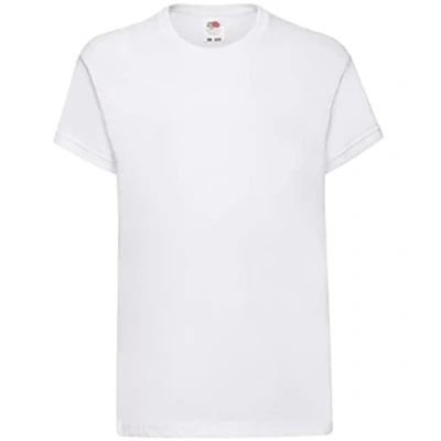 Image of Fruit of the Loom Boys 3 Pack Classic T Shirt White ge 12/13