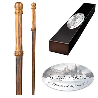 Image of The Noble Collection Gregory Goyle Character Wand 14in (36cm) Wizarding World With Name Tag Harry Potter Film Set Movie Props Wands