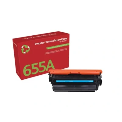 Image of Xerox Cyan Toner Compatible with HP 655A (CF451A), Standard Capacity