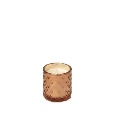 Image of Spaas Candle in Textured Glass 25h, Warm Bronze