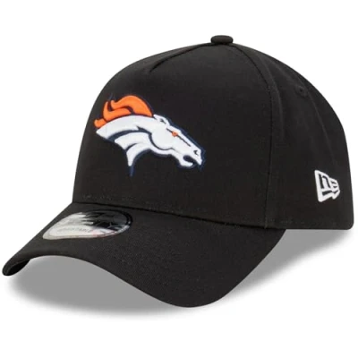 Image of New Era Denver Broncos NFL Evergreen Black 9Forty Adjustable A Frame Cap
