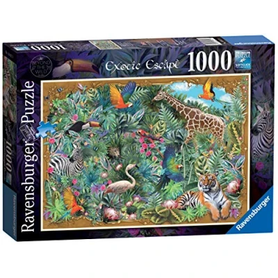 Image of Ravensburger Exotic Escape, Beyond The Wild 1000 Piece Jigsaw Puzzle for Adults &amp; Kids Age 12 Years Up