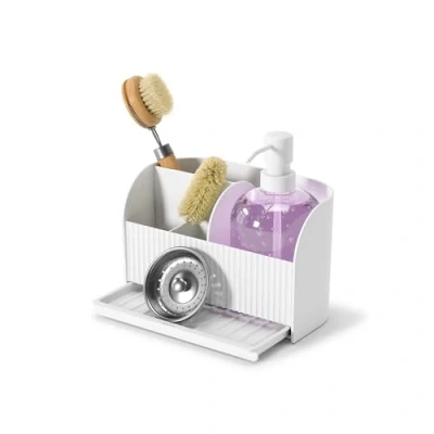 Image of Umbra 1019722 660 Sink Caddy and Soap Pump, Recycled ABS