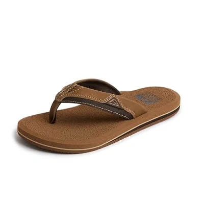 Image of Reef Men&#039;s Cushion Dawn Flip Flop, Bronze, 5 UK