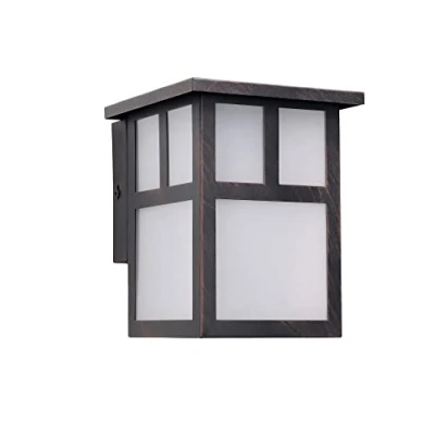 Image of Forlight Osaka 1 Light Outdoor Wall Lantern Rusty Brown