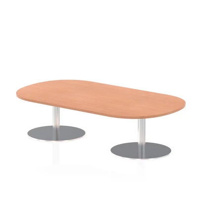 Image of Italia 1800mm Poseur Boardroom Table Beech Top 475mm High Leg