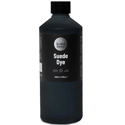 Image of Scratch Doctor Suede Dye Repair Paint for &amp; Nubuck Boots, Shoes, Bags, Sofas (Black, 250ml)