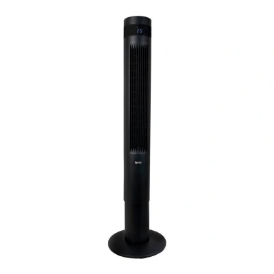 Image of Igenix IGFD6043B 43 Inch Oscillating Digital Tower Fan with Remote Control &amp; 12 Hour Timer, Floor Standing for Home Office, Black