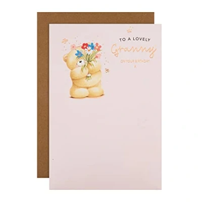 Image of Hallmark Birthday Card for Granny Cute Forever Friends Embossed Design