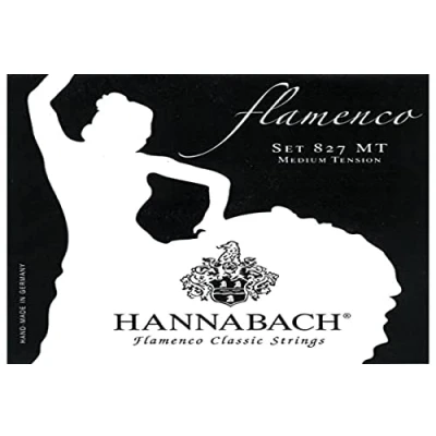 Image of Hannabach classical guitar strings Flamenco Series 827 Medium Tension set of 3 treble Made in Germany 8278MT