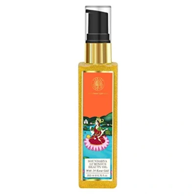 Image of Forest Essentials Soundarya Beauty Body Oil, 200ml &quot;Shipping by FEDEX/DHL&quot;