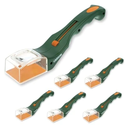 Image of Carson BugView Bug Catching Tool &amp; Magnifier Set of 6 (HU 10MU), Green