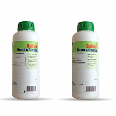 Image of London Luxury Gallup 2 X Home &amp; Garden Glyphosate Weedkiller, weed killer, 1L + Free LLP Measuring cups 30ml, PACK OF (1 Litre)