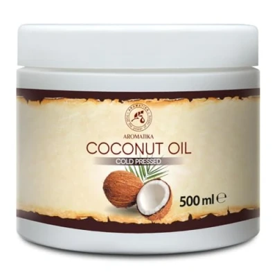 Image of Coconut Butter 500ml Cocos Nucifera Oil Indonesia 100% Pure &amp; Natural Cold Pressed Best Benefits for Skin Hair Face Body Care Unrefined Oils