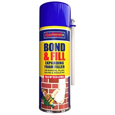 Image of Bond &amp; Fill Expanding Foam Filler 500ml Quick Setting Fills Gaps New