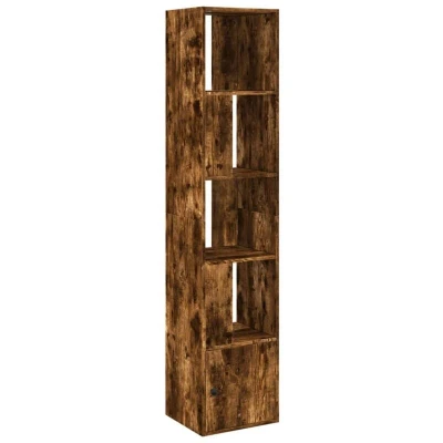 Image of vidaXL Bookcase Smoked Oak 40x36x189 cm Engineered Wood