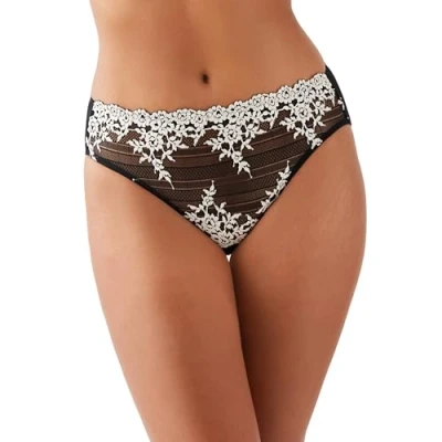 Image of Wacoal Women&#039;s Embrace Lace Culotte Briefs, BlackOne, L