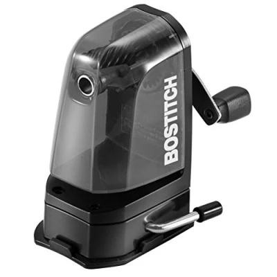 Image of Bostitch Office Multi Mount Manual Pencil Sharpener, Vacuum or Screw Mount, Black (MPS2 BLK)