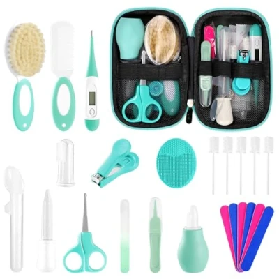 Image of Baby Healthcare and Grooming Kit for Newborn Kids, 36PCS Upgraded Safety Care Kit, Nursery Health Set, Products, Green
