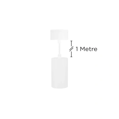Image of ILNEV021 Accentplus 100mm Dia 56mm GU10 Base Surface Track Mounted Suspended Pendant Integral LED