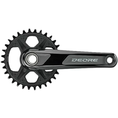 Image of Shimano Deore FC M6100 2 piece design 56.5 mm Super Boost chainline 12 speed chainset