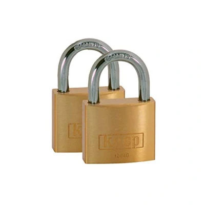 Image of Kasp Brass Padlock 40mm Twin Pack
