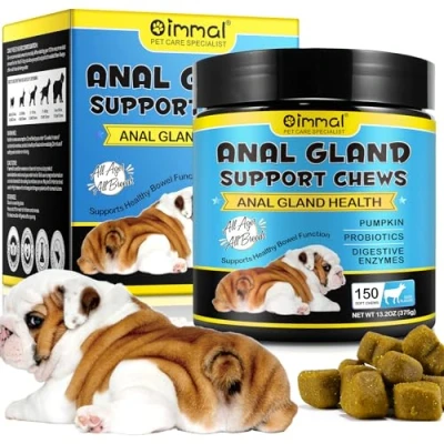 Image of Anal Gland Chews for Dog, 150PCs Dog Support Treats with Pumpkin, Digestive Enzyme &amp; Probiotics Healthy Bowel Function, Pet Supplies Health Supplement Soft Beef Flavor