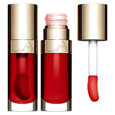 Image of Clarins Lip Comfort Oil 08 Strawberry 7ml