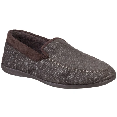 Image of Cotswold Stanley Loafer Slipper Mens Brown