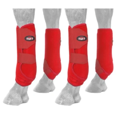 Image of Tough 1 Extreme Vented Sport Boots Set, Red, Small