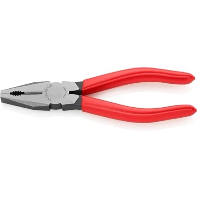 Image of Knipex Combination Pliers black atramentized, plastic coated 160 mm 03 01
