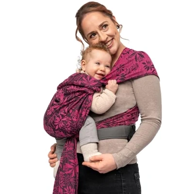 Image of manduca Twist Baby Sling Light and Easy Carrier with Kangaroo Bag Soft Belly Belt for Newborns from Birth up to 15 Kg Organic Cotton