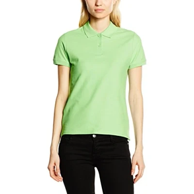 Image of FRUIT OF THE LOOM Women&#039;s Premium Polo Shirt, Lime, XS UK