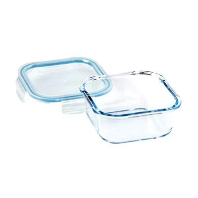 Image of Wiltshire 800ml Square Glass Storage Container (No dividers)