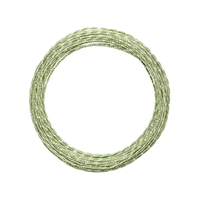 Image of Vaessen Creative Diamond Cut Design Aluminium Wire, Apple Green, One Size