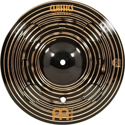 Image of Meinl Cymbals Classics Custom Dark Trash Stack Cymbal 12 inch (Video) for Drum Set (30,48cm) B12 Bronze, Finish, Made in Germany (CC 12DASTK)