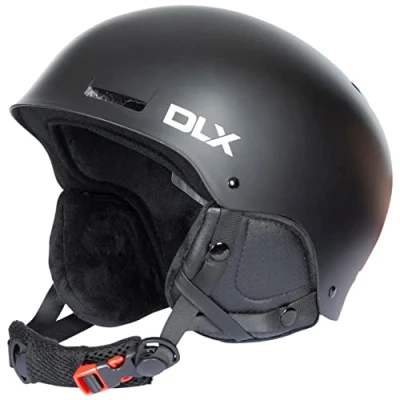 Image of DLX Adult Ski Helment with Goggle Retainer &amp; Quick Release Buckle Russo