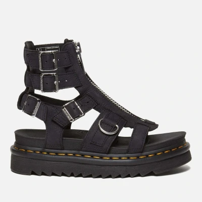Image of Dr. Martens Olson Platform sandals, Women&#039;s, Size: 3, Charcoal grey Nubuck