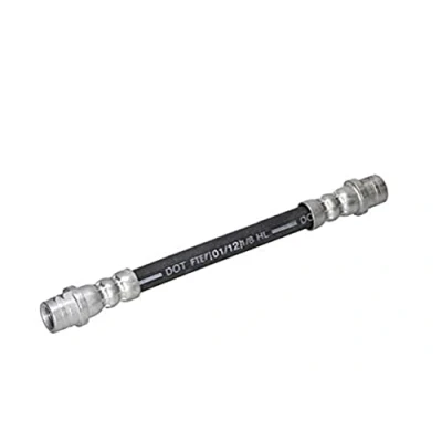 Image of 6QD611775, 6RD611775, 6RD611775A, 6RF611775 Brake Hose HELLA 8AH 355 460 261 140mm 2 x M10x1mm VOLKSWAGEN: Polo IV Hatchback, Golf 4, Bora Saloon