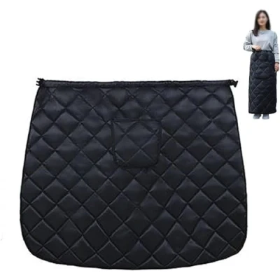 Image of Winter Warm Wheelchair Leg Blanket, Fleece Lining Lower Body Cozy Cover Waterproof Windproof With Pocket Accessory For Adults And Elderly