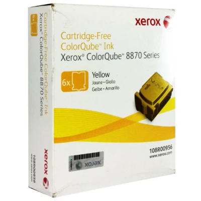 Image of Xerox ColorQube 8870/8880 Yellow Solid Ink (6 sticks, 17,300 Pages) 108R00956