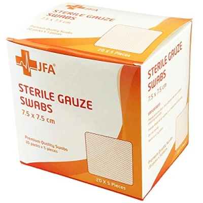Image of Premium Sterile Gauze Swabs 7.5cm x Pack of 100